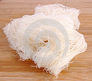Dry rice vermicelli photo