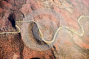 Dry River Bed in Desert