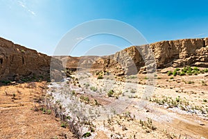 Dry river bed, drought, lack of water