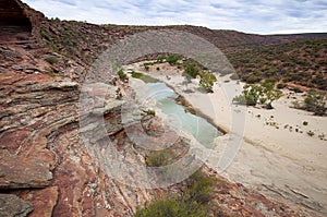 Almost dry river bed in Kalbarri National Park