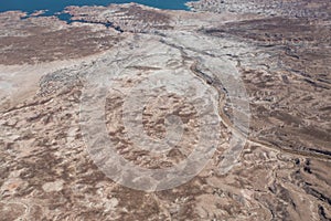 Dry river bed in Nevada desert