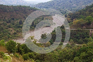 Dry river bed in Timor Leste photo