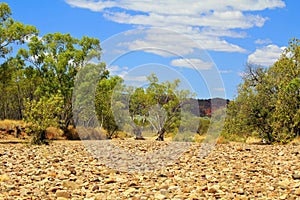 Dry river valley, Australia