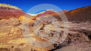 Dry riverbed in the Altyn Emel Nature Park, Kazakhstan