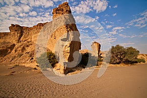 Dry riverbed of Sesriem Canyon photo