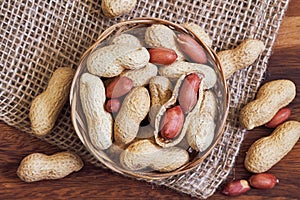 Roasted peanuts salted, in shell i