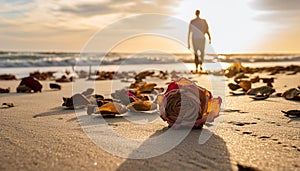 dry roses on the beach