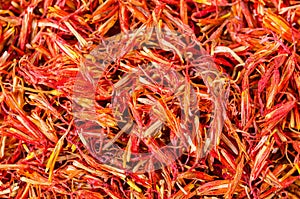 Dry safflower herb tea.