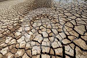 Dry salt field in Ly Nhon, Can gio, vietnam