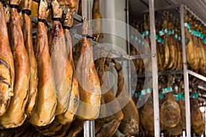 Dry and salty joints of jamon