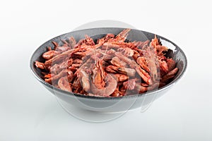 Dry shrimp. Ingredient of Caruru traditional Afro-Brazilian food