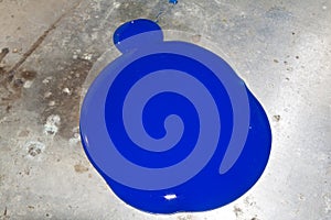 Dry silicone blue on metal