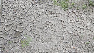 Dry soil in summers