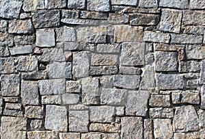 Dry Stack Stone Wall