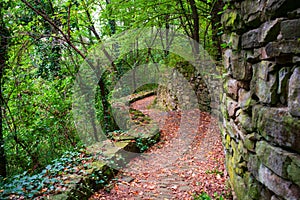 Dry stone, sometimes called drystack or drystane photo