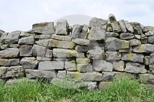 Dry stone wall