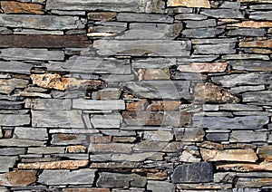 Dry stone wall