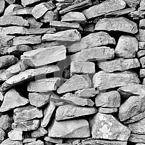 Dry stone wall