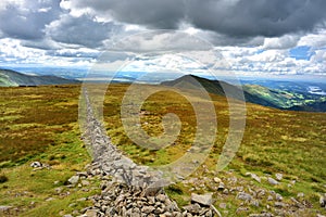 Dry stone wall leading to Froswick