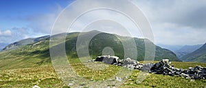 Dry stone wall on Seat Sandal