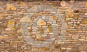 Dry stone wall texture background