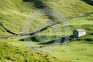 Dry Stone Walls and Barns - Yorkshire Dales, England,