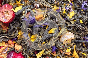 Dry Tea and fruit slices assortment