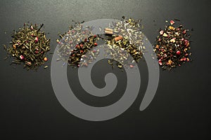 Dry teas and herbs collection