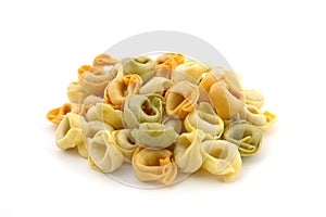 Dry tortellini tricolore photo