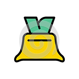 Dry vector color line icon