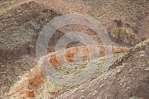 Dry Wash in Death Valley from Above