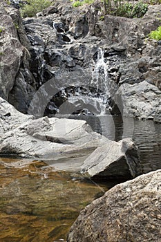 Dry waterfall