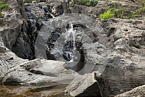 Dry waterfall