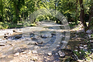 Dryanovo river in the mountains of Bulgaria