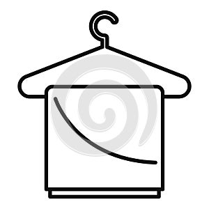 Dryer clothes hanger icon, outline style