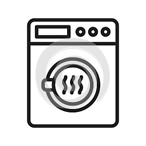 Dryer icon vector image.