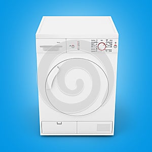 Dryer machine on gradient background 3d