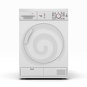 Dryer machine isolated  on a white background 3d