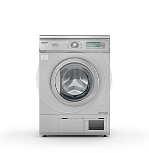 Dryer machine on a white background. photo