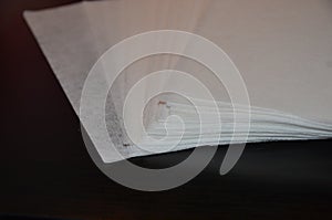 Dryer sheets closeup