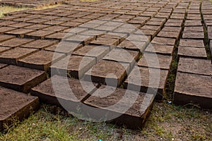 Drying adobe bricks