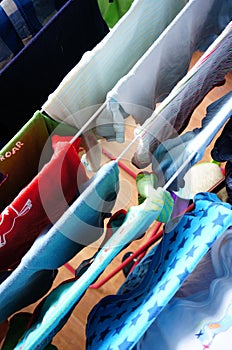 Drying baby clothes