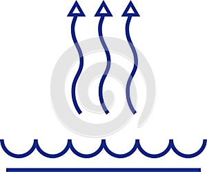 Drying with De-Humidifying icon for Drying icon and Floor Drying System and Humidity Decreasing Icon with Vapour Removing