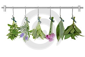 Drying Herb Bunches