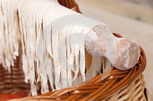 Drying homemade pasta