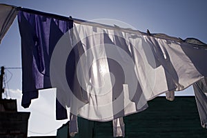 Drying Laundry In Sun
