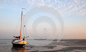 Drying op top of Tidal mudflats