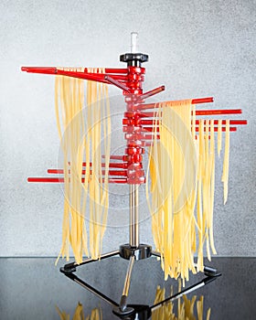 Drying Self-made Italian Pasta