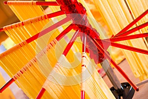 Drying Self-made Italian Pasta