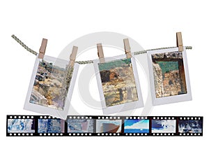 Drying Traveling Photos with a Film: Ruins of the ancient polis